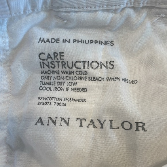 Ann Taylor Boardwalk Shorts White 10 - Picture 4 of 5